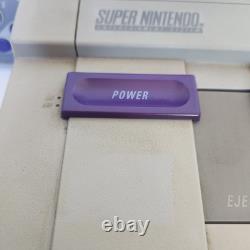 Console Super Nintendo VTG SNES Bundle avec 2 manettes et 4 jeux testés et fonctionnels