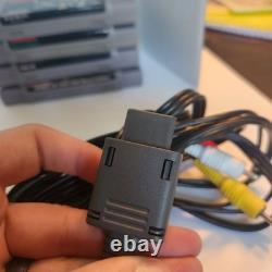 Console Super Nintendo VTG SNES Bundle avec 2 manettes et 4 jeux testés et fonctionnels