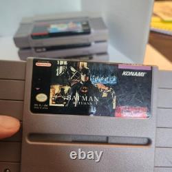 Console Super Nintendo VTG SNES Bundle avec 2 manettes et 4 jeux testés et fonctionnels