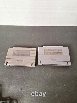 Console Système Original Super Nintendo SNES - Testée et Fonctionnelle 2 JEUX INCLUS