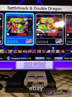 Console classique SNES Super Nintendo MODIFIÉE avec plus de 100 jeux
