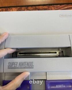 Console de jeu Super Nintendo Entertainment System SNES NTSC US avec manettes et manuel