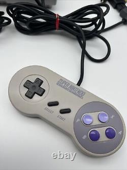 Console de jeu Super Nintendo Entertainment System SNES avec 9 jeux vidéo en bundle TESTÉS