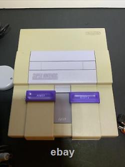 Console de jeu Super Nintendo SNES / 2 manettes OEM 1 turbo / 4 jeux testés