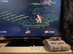 Console de jeu vidéo Super Nintendo Entertainment System 1CHIP-01 SNES avec bundle de jeu à puce