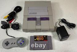 Console de jeu vidéo Super Nintendo Entertainment System Originale SNES SNS-001 avec ensemble de jeux