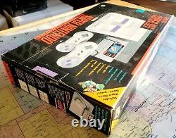 Console de système Super Nintendo SNES CIB avec numéro de série correspondant à Super Mario World