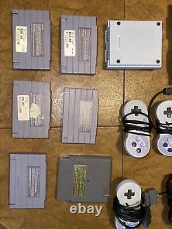 Console de système Super Nintendo SNES Lot de contrôleurs OEM Jeux de deck de contrôle REGARDER