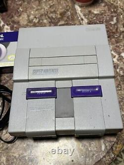 Console de système Super Nintendo SNES avec lot de 10 jeux