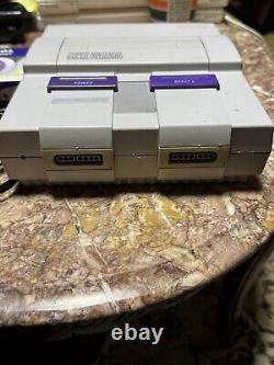 Console de système Super Nintendo SNES avec lot de 10 jeux