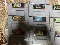 Console de système Super Nintendo SNES avec lot de 10 jeux