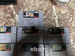 Console de système Super Nintendo SNES avec lot de 10 jeux