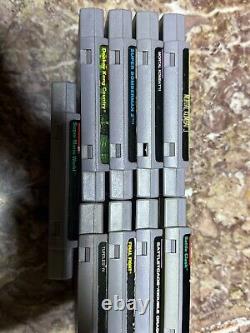 Console de système Super Nintendo SNES avec lot de 10 jeux