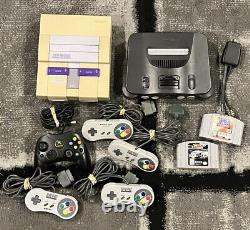 DEUX (2) Consoles SNES & N64, extras, jeux Super Nintendo / 64 en lot, LIVRAISON GRATUITE