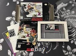 Déclencheur Chrono (Super Nintendo Entertainment System, 1995) SNES avec boîte et manuel