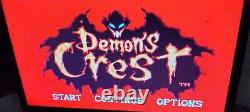 Demon Crest Super Nintendo 1994 Snes Jeu 100% Authentique Original Grande Forme
