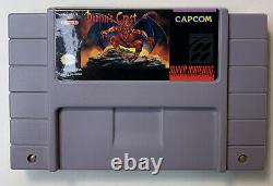 Demon's Crest (super Nintendo Snes) Authentic Tested W Dust Cover Works