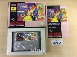 Disneys Beauty And The Beast Snes Super Nintendo Boxed/complet Pal