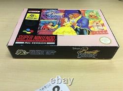 Disneys Beauty And The Beast Snes Super Nintendo Boxed/complet Pal