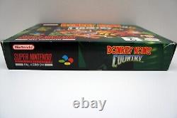 Donkey Kong Country 1 2 3 Ensemble de jeux vidéo Super Nintendo SNES en boîtes PAL G