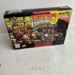 Donkey Kong Country 2 CIB Complet Authentique Jeu Super Nintendo SNES Fonctionnel