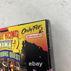 Donkey Kong Country 2 CIB Complet Authentique Jeu Super Nintendo SNES Fonctionnel