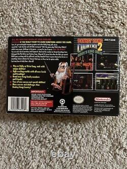 Donkey Kong Country 2 CIB Jeu Super Nintendo SNES Complet Authentique Neuf