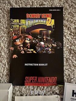 Donkey Kong Country 2 CIB Jeu Super Nintendo SNES Complet Authentique Neuf