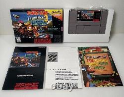 Donkey Kong Country 3: Dixie Kong's Double Trouble! (Nintendo SNES, 1996) complet en boîte