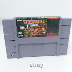Donkey Kong Country Super Nintendo Snes Complet dans sa Boîte avec Manuel