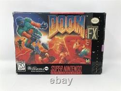 Doom Super Nintendo Snes Complet Dans La Boîte Cib Rare