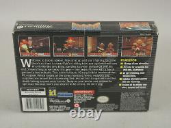 Doom Super Nintendo Snes Marque Nouvelle Usine Scellée 1995 Williams ID Fabriqué Au Japon