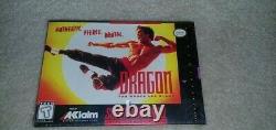 Dragon Bruce Lee Story Super Nintendo Snes Game Factory Scelled New