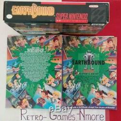 Earthbound Super Nintendo Snes Authentique Jeu / Box / Guide / Cartes À Gratter N Renifler