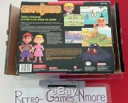 Earthbound Super Nintendo Snes Authentique Jeu / Box / Guide / Cartes À Gratter N Renifler