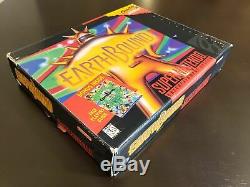 Earthbound Super Nintendo Snes Cartouche De Jeu Box Et Insérer Nettoyer Vg