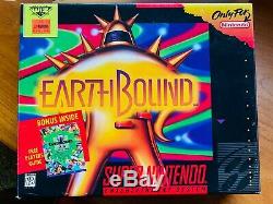 Earthbound Super Nintendo Snes Cib Complete Box Avec Le Guide Panier Rpg Rare