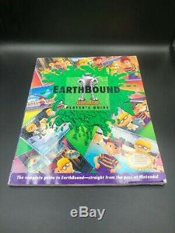 Earthbound Super Nintendo Snes Cib Complete Box Guide Scratch & Sniff Cartes Monnaie