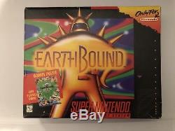 Earthbound Super Nintendo Snes Complète Dans La Boîte Big Box Avec Protector Cib