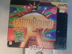 Earthbound Super Nintendo (snes) Jeu, Coffret Et Guide