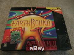 Earthbound (snes Super Nintendo) Complète Cib Avec Scratch N Sniff + Magazine Ad