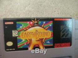 Earthbound (super Nintendo Snes) Cib Complète Avec Le Magazine + 2 Inserts, 2 Cartes