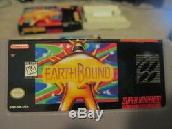 Earthbound (super Nintendo Snes) Cib Complète Avec Scratch N Sniff + Ad Magazine