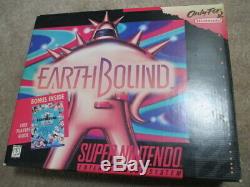 Earthbound (super Nintendo Snes) Cib Complète Avec Scratch N Sniff + Annonce + 2 Mags