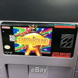 Earthbound (super Nintendo, Snes Rpg) - Panier De Jeu Authentique - Sauvegardes Testées