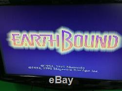 Earthbound (super Nintendo, Snes Rpg) - Panier De Jeu Authentique - Sauvegardes Testées