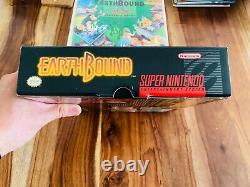 Earthboundsuper Nintendo Snes Cib Box Guide Stratégie Scratch Sniff Autocollants