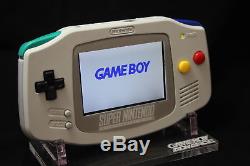 Écran Rétroéclairé Game Boy Advance Gba Ags-101-snes Complet Personnalisé Style Super Nintendo