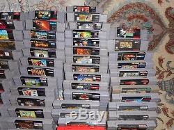 Énormes Jeux Collection Super Nintendo 99 Jeu Lot, Console & Snes Accessoires