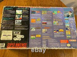 Ensemble Super NES Super Nintendo SNES avec Boîte Originale et 10 Jeux